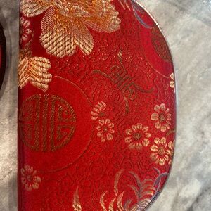 Chinese silk-like embroidered bags - set of 5 - NWT